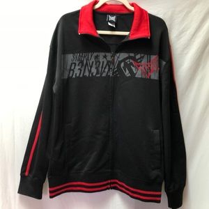 ❌TAPOUT Zip Up Track Jacket Size XL Black/Red